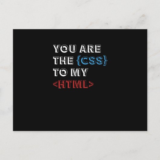 Grappige programmacodes Cascading Style Sheet Feestdagenkaart (Voorkant)