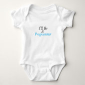 Grappige Programmeur Baby Bodysuit Baby Een stuk (Voorkant)