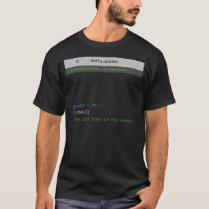 Grappige programmeur code bug paradox tech humor T T-shirt