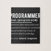 Grappige programmeur code ontwikkelaar betekenis d legpuzzel (Verticaal)