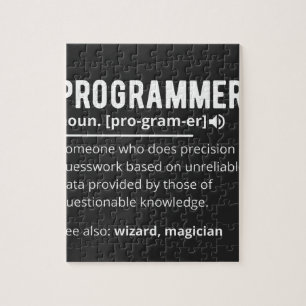 Grappige programmeur code ontwikkelaar betekenis d legpuzzel