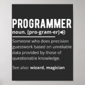Grappige programmeur code ontwikkelaar betekenis d poster (Voorkant)