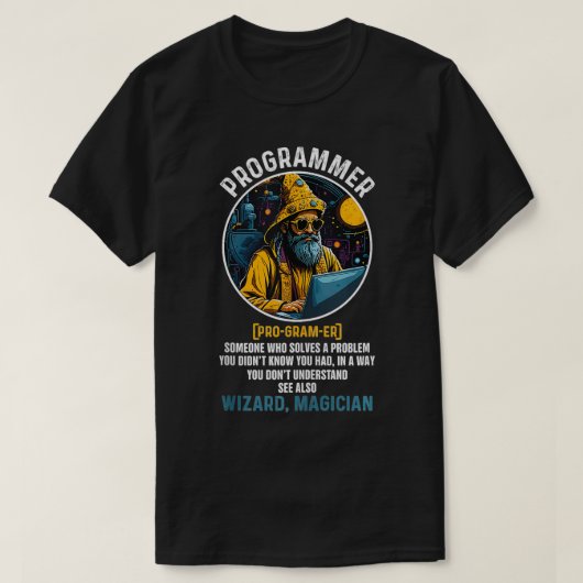 Grappige programmeur definitie codering en compute t-shirt (Design voorkant)