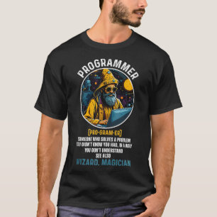 Grappige programmeur definitie codering en compute t-shirt