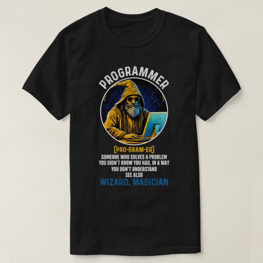 Grappige programmeur definitie codering informatie t-shirt (Design voorkant)