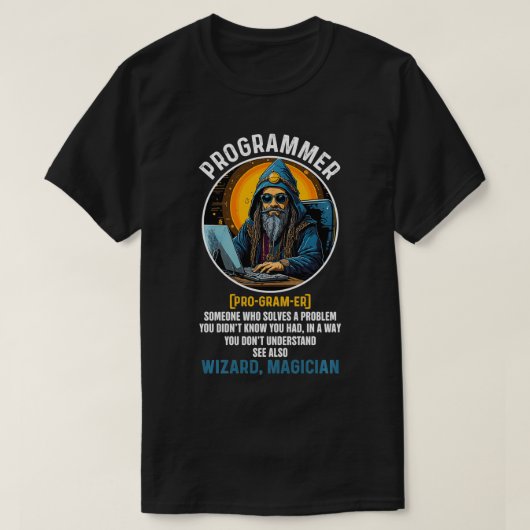 Grappige Programmeur Definitie Codering Software E T-shirt (Design voorkant)