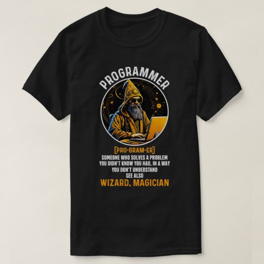 Grappige Programmeur Definitie Coding Techy Softwa T-shirt (Design voorkant)