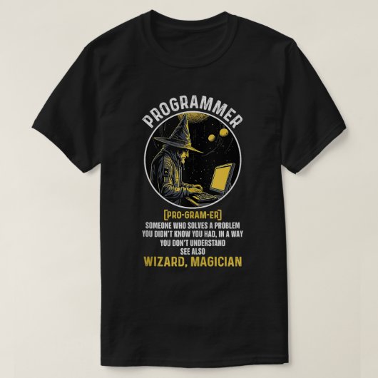 Grappige programmeur definitie computerwetenschap t-shirt (Design voorkant)