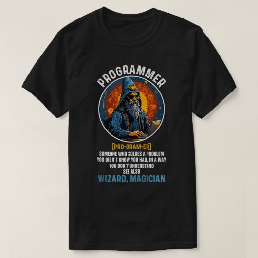 Grappige programmeur definitie computerwetenschapp t-shirt (Design voorkant)