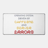 Grappige programmeur koffie- en serverfouten bureaumat (Voorkant)