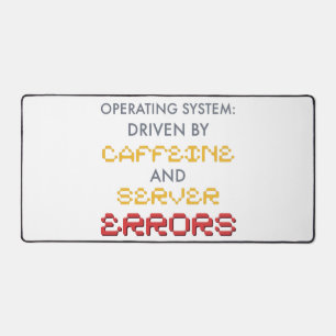 Grappige programmeur koffie- en serverfouten bureaumat