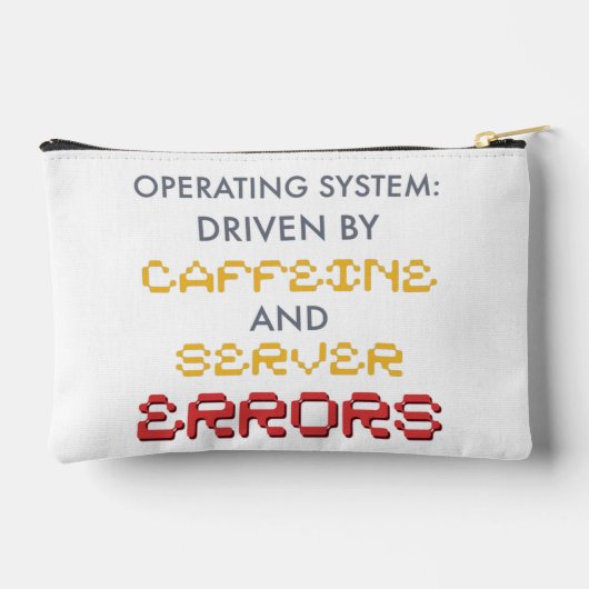 Grappige programmeur koffie- en serverfouten etui (Achterkant)
