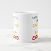 Grappige programmeur koffie- en serverfouten grote koffiekop (Voorkant)