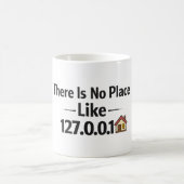 Grappige programmeur mok - Geen plaats zoals 127.0 (Center)