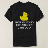 Grappige programmeur Rubber Duck Debugging 1 T-shirt (Design voorkant)