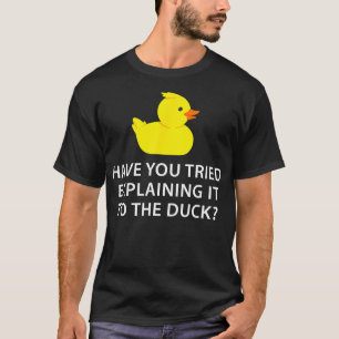 Grappige programmeur Rubber Duck Debugging 1 T-shirt
