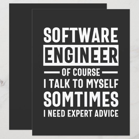 Grappige programmeur software engineer cadeau (Voorkant / Achterkant)