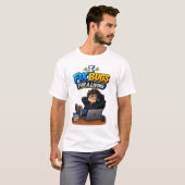 Grappige programmeurshumor – Ik rep bugs voor de k T-shirt (Voorkant volledig)