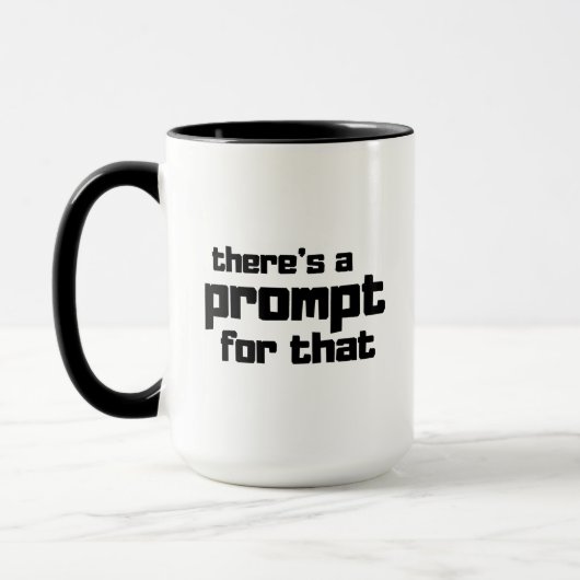 Grappige Prompt Engineer AI-enthousiast citaat Mok (Links)