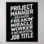 Grappige Property Manager Wall Art Poster (Voorkant)