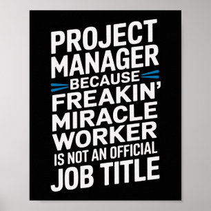Grappige Property Manager Wall Art Poster