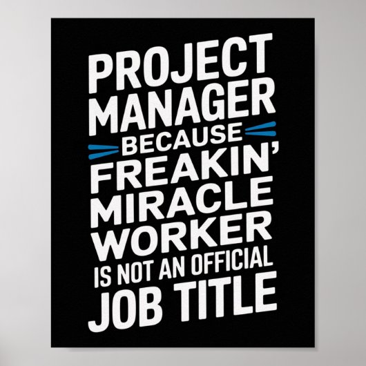 Grappige Property Manager Wall Art Poster (Voorkant)