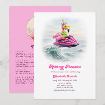 Grappige Prosecco Flamingo Strand Bruidsmeisjes We