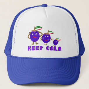 Grappige pruimen trucker pet