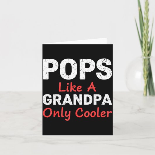 Grappige Ps Opa Koeler Van Kleinkinderen Vaderdag Kaart (Voorkant)