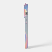 Grappige Psychedelische Pastel Bubble Typografie T iPhone Hoesje (Linkerkant)