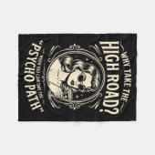 Grappige psycho path citaat sarcastische humor ret fleece deken (Voorkant (Horizontaal))
