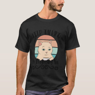 Grappige psychologie kat liefhebber van psychologi t-shirt
