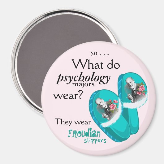 Grappige psychologie Major Magnet (Voorkant / Achterkant)