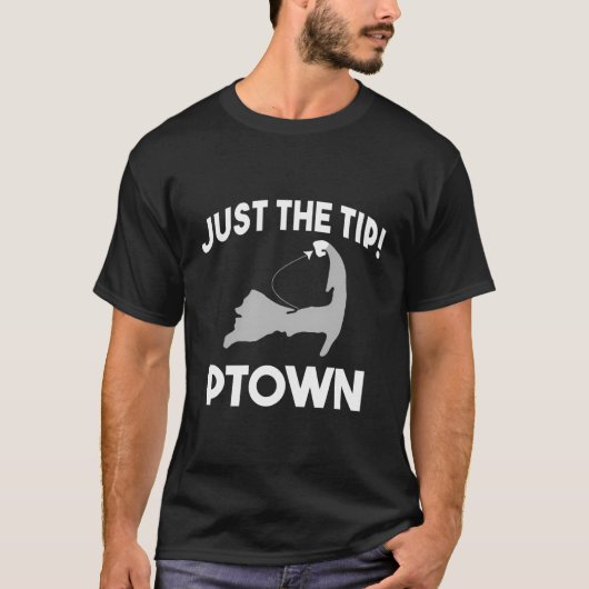 Grappige Ptown net de tip Provincie Cape Cod Mas T-shirt (Voorkant)