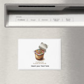 Grappige Pudding Puns Persoonlijke Naam Bedankt Vo Magneet (Insitu (Vaatwasser))