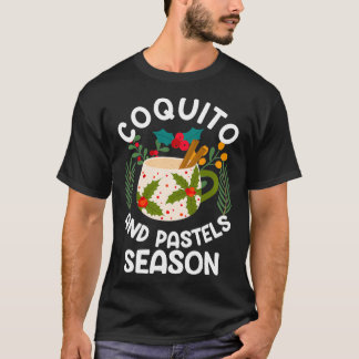 Grappige Puerto Ricaanse koquito en pastels seizoe T-shirt