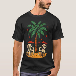 Grappige Puerto Rico strand plastic stoelen voor P T-shirt