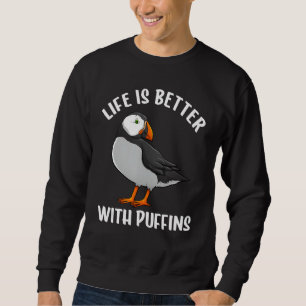 Grappige Puffin Bird voor mannen Vrouwen Auks Seab Trui