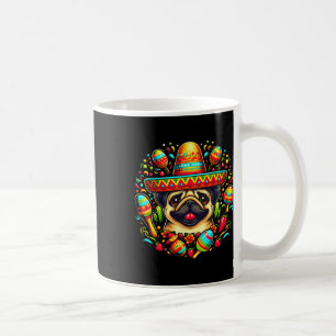 Grappige Pug Cinco De Mayo Schattigee Mexicaanse h Koffiemok