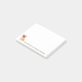 Grappige Pug gepersonaliseerde notities Post-it® Notes (Schuin)