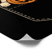 Grappige Pug Halloween Schattigee Pug Dog Pocket B Poster (Hoek)