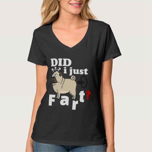 Grappige Pug Heb ik net scheet - T-shirt sweater h (Voorkant)