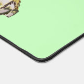 Grappige Pug Hond Aangepaste Kleuren Bureaumat (Hoek)