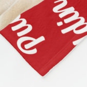 Grappige Pug-hond met naam Patroon Kerstmis Fleece Deken (Hoek)