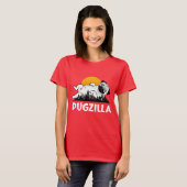 Grappige Pug Hond T-shirt (Voorkant volledig)