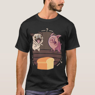 Grappige Pug, Hond Varken Brood, Schattige Pug Bro T-shirt
