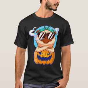 Grappige Pug In Pompoen Halloween 442 T-shirt