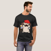Grappige Pug is een schilder T-shirt (Voorkant volledig)
