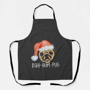 Grappige Pug Kerstmis Hond Moeder Vader Pyjama Maa Schort
