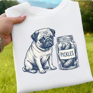 Grappige Pug Pickle, Cadeau voor Hondenliefhebbers T-shirt